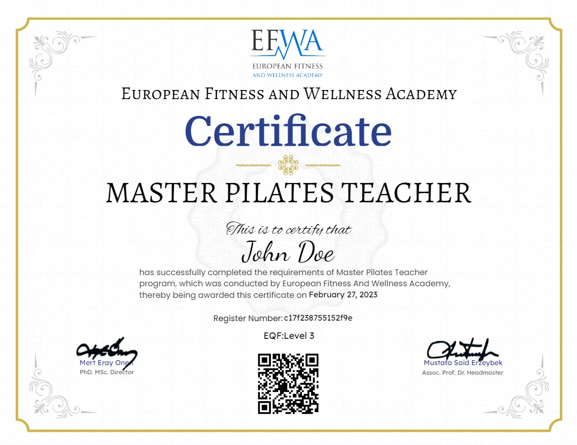 Pilates Customizable Certificate, Download Printable Fitness Template -   New Zealand