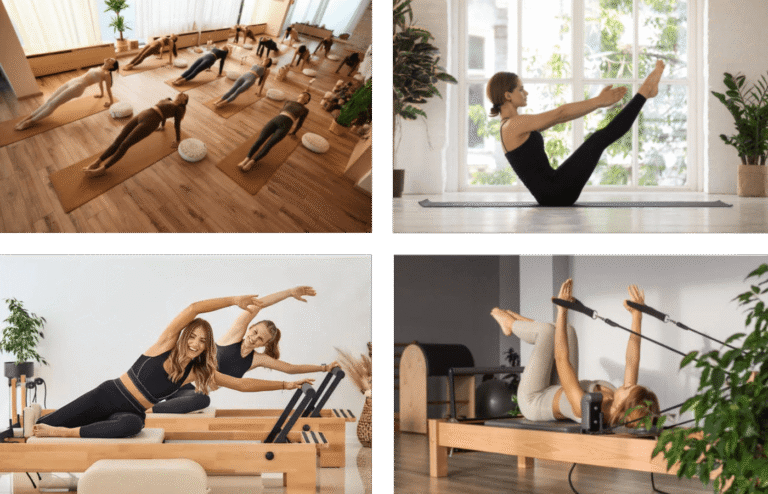 Mat and Reformer Pilates instructor training in group and individual practice