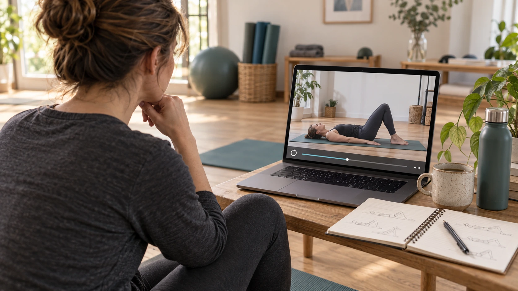 Online Pilates Training: Rewatch the Lesson, Understand the Movement